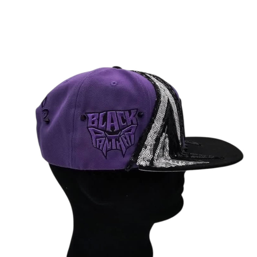Sequins Black Panther Snapback